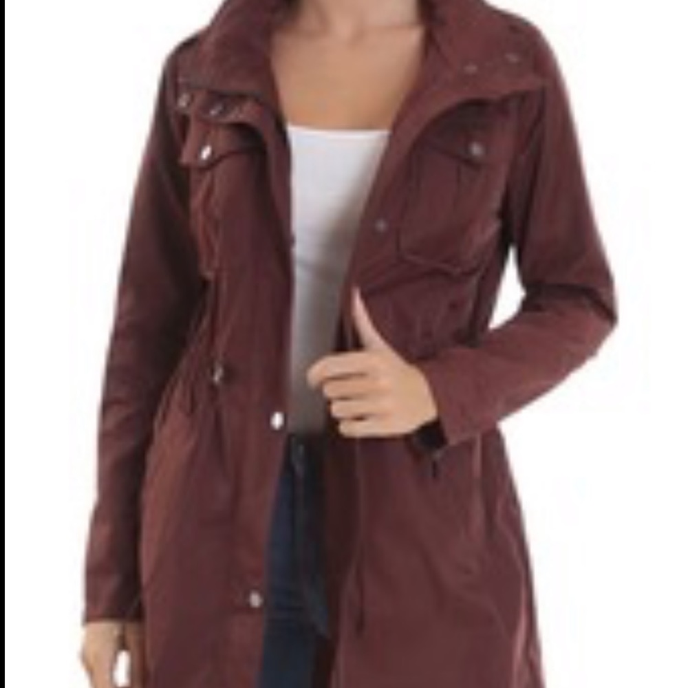 NWT Badgley Mischka Dakota Rain Anorak Sz M